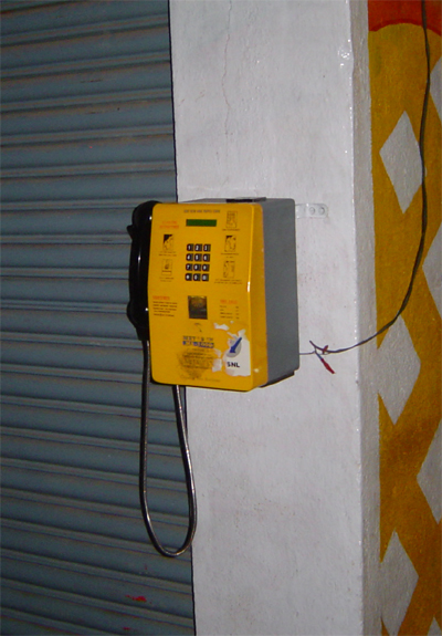 Coin operated phone Coin operated phone